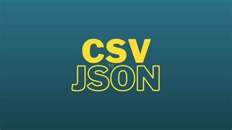 CSV to JSON inscription
